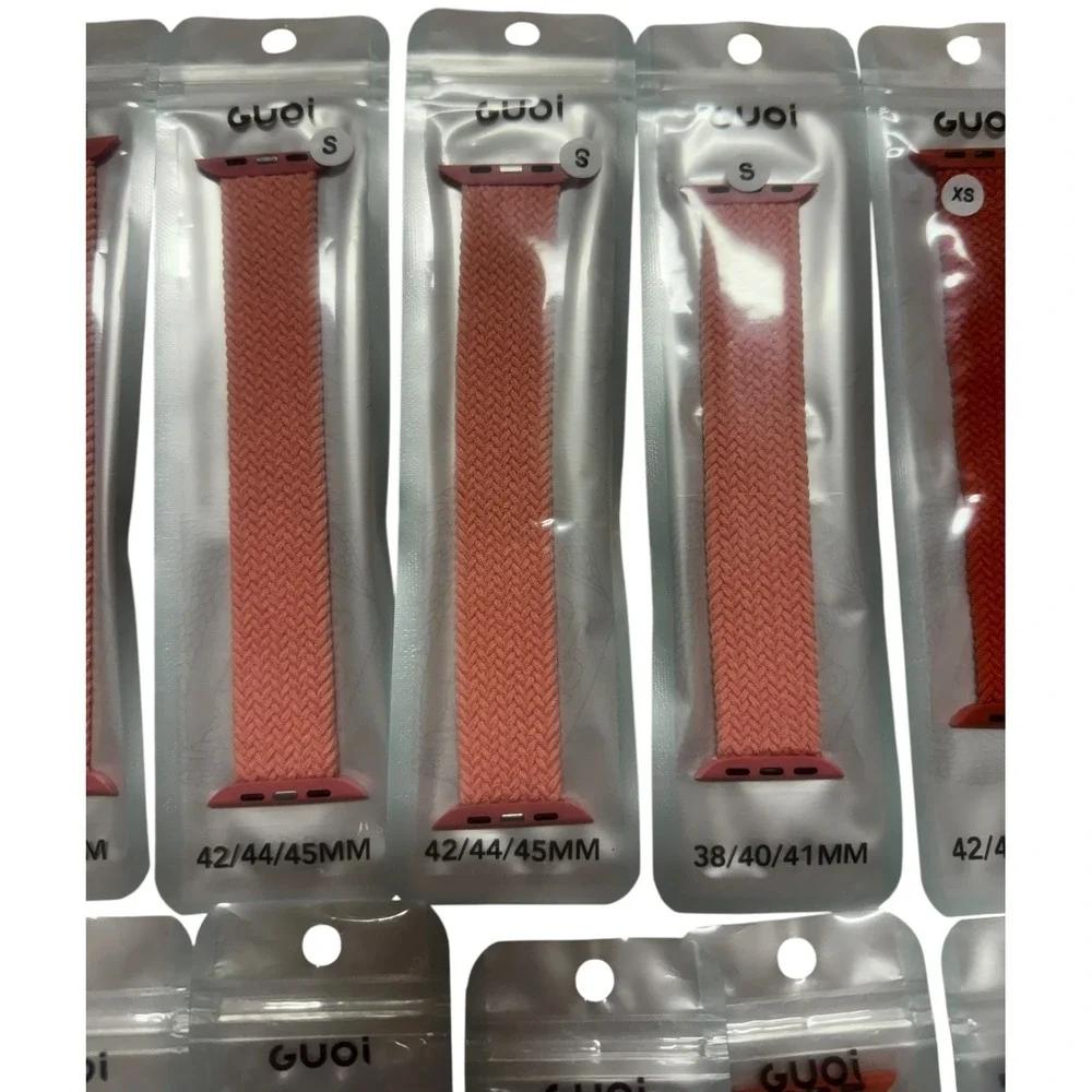 GUOI Nylon Sport Loop Watch Band for Apple Watch‎ 42 44 45mm Multiple Colors